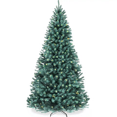 Pre-Lit Artificial Blue Spruce Christmas Tree, w/Easy Assembly