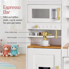 Pretend Play Kitchen with Espresso Machine