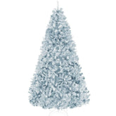 Artificial Ice Blue Christmas Tree, Unlit Pine Design w/Easy Assembly