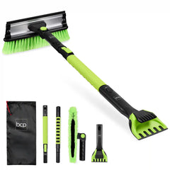 39" Extendable Snow Brush with Squeegee and Ice Scraper