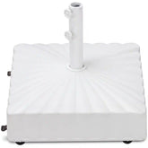Fillable Mobile Umbrella Base Stand w/ 4 Wheels, 2 Locks, 123lb Capacity