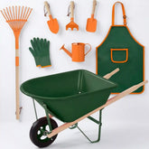 Kids Wheelbarrow and 8pc Gardening Tool Set