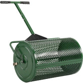24" Compost Spreader, Steel Lawn & Peat Moss Topdresser