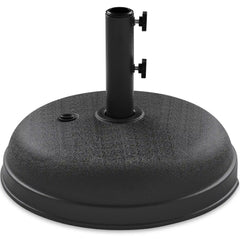 Plastic Patio Umbrella Base Pole Holder Accessory w/ Adjustable Knob