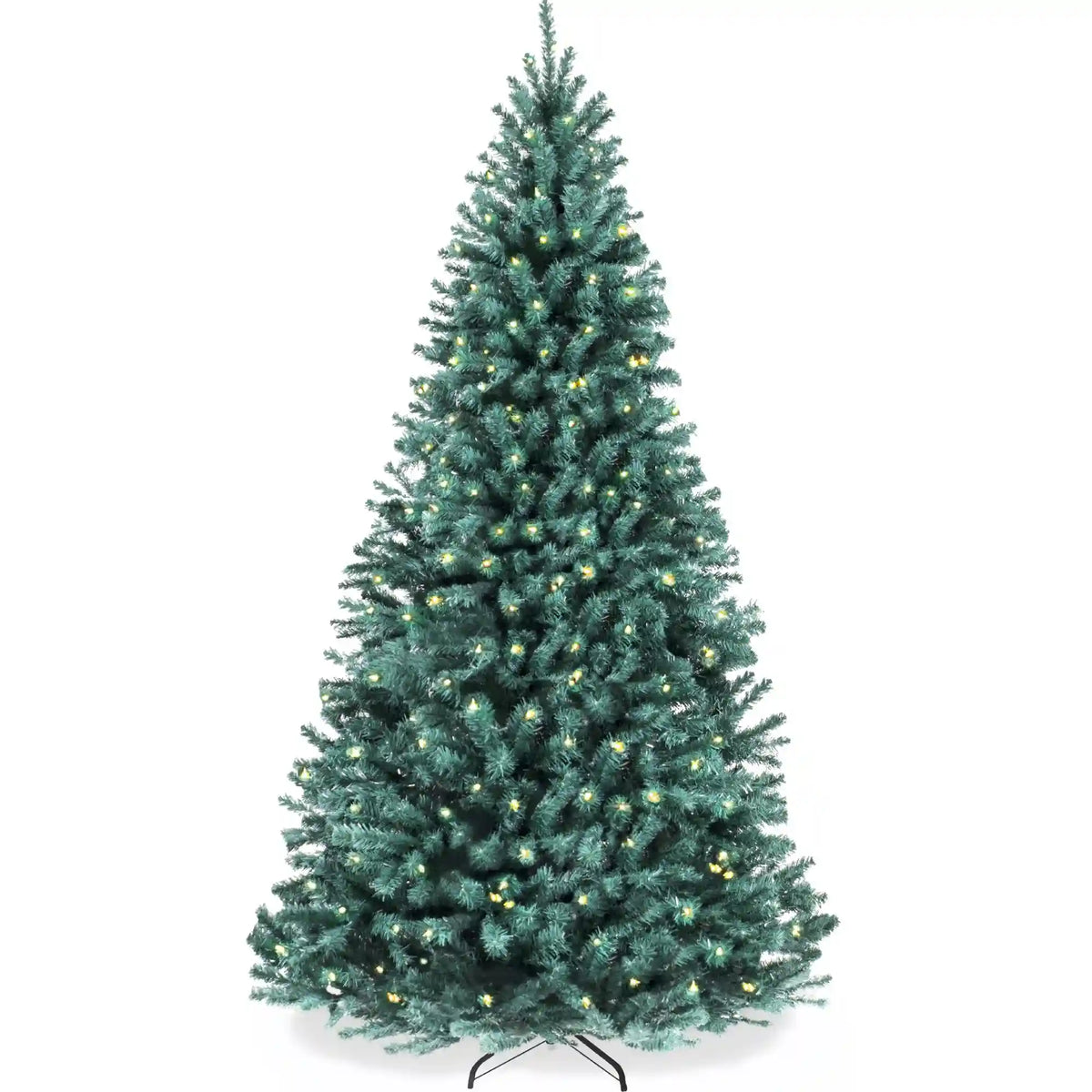 Pre-Lit Artificial Blue Spruce Christmas Tree, w/Easy Assembly