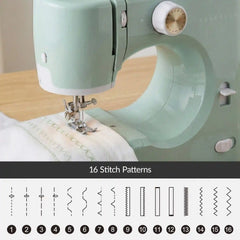 55-Piece Sewing Machine Kit for Beginners w/ 16 Stitch Patterns