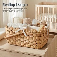 Diaper Caddy Organizer for Baby w/ Removable Divider & Handles