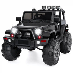 Jumbo 12V Kids Electric Ride On Car with Parent Remote, Seat Harness