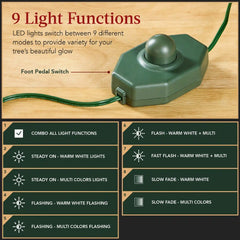 Pre-Lit Artificial Frosted Scotch Pine Pencil Christmas Tree w/ Metal Stand
