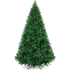 Artificial Green Christmas Tree, Unlit Pine Design w/Easy Assembly